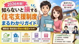 注文住宅の補助金2026｜対象条件・併用可否と住宅会社の選び方 