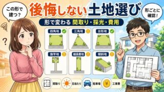 注文住宅の土地形状別チェック項目｜四角地・三角地・変形地の注意点 