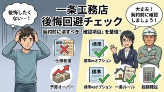 一条工務店で後悔しない15項目｜契約前に聞く・残す・比べる 