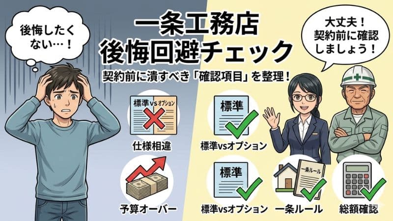 一条工務店で後悔しない15項目｜契約前に聞く・残す・比べる 