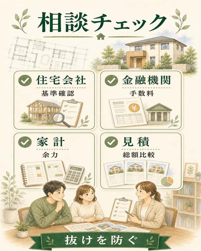 フラット35相談前に確認する項目のチェックリスト