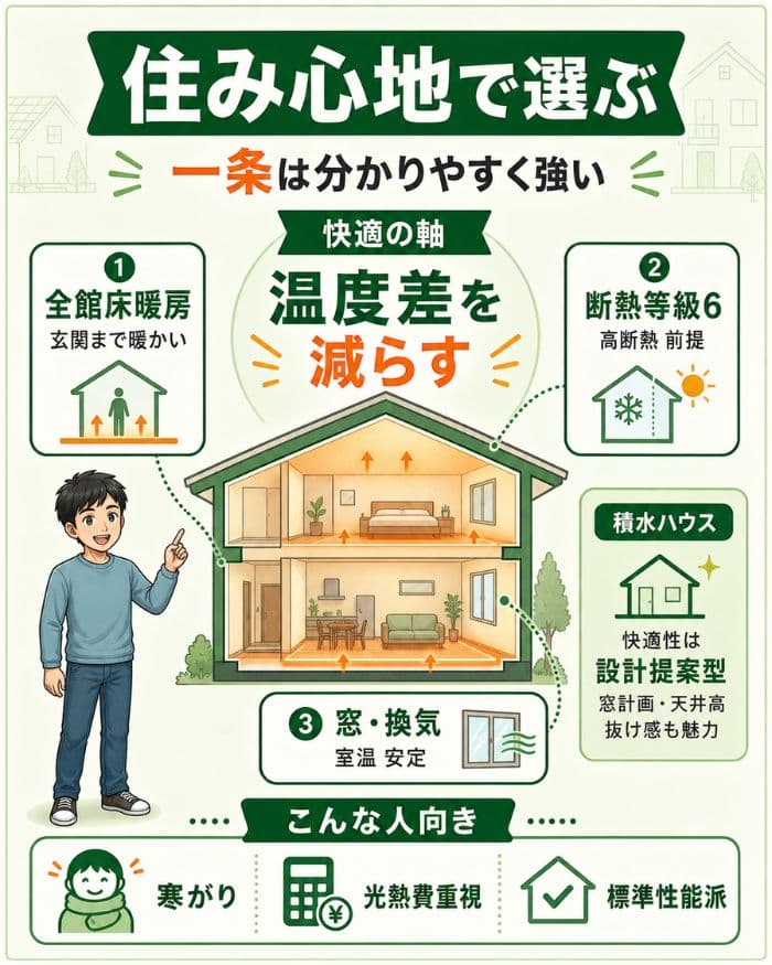 一条工務店の断熱・空調と住み心地の強み