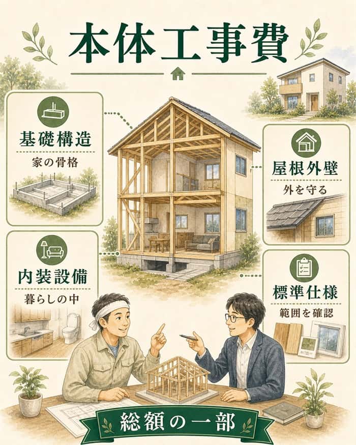 土地条件で変わる付帯工事費を示す図解