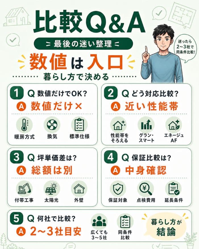 一条工務店とヤマト住建比較のよくある質問