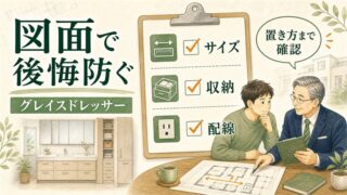 一条工務店グレイスドレッサーのサイズ・収納と後悔しない確認点 