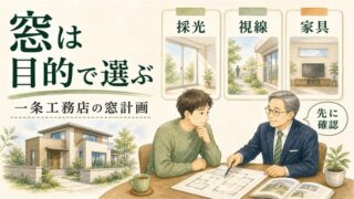 一条工務店の窓で後悔しないサイズと採光計画 