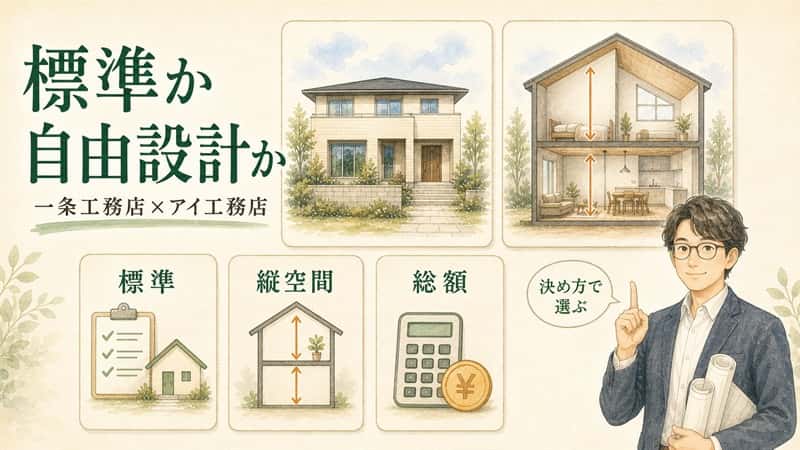 一条工務店とアイ工務店を比較｜性能と自由度で迷ったときの選び方 
