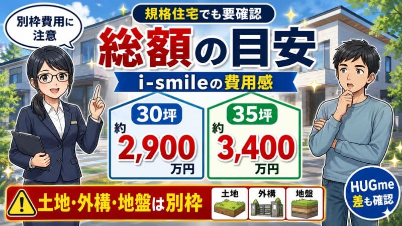一条工務店アイスマイル総額は30坪2,900万円〜｜HUGmeとの差と費用内訳 
