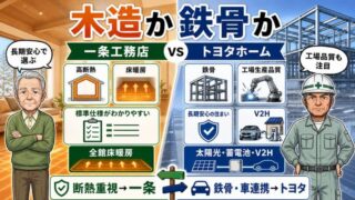 一条工務店とトヨタホームどっち？坪単価の見方と後悔しない総額比較 