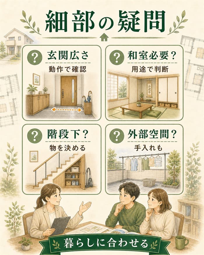 玄関・和室・階段まわりでよくある疑問の整理図解