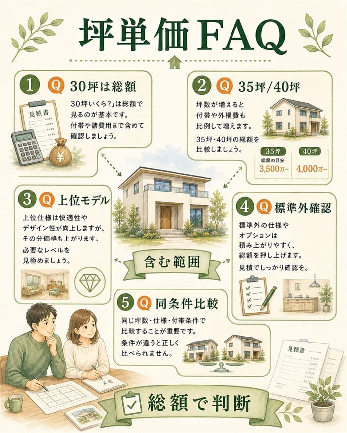アイスマートの坪単価でよくある疑問を整理した図解