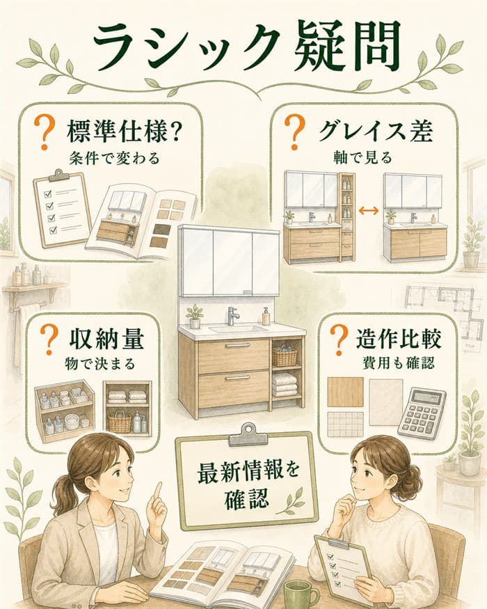 ラシックドレッサーのよくある疑問を整理した図解