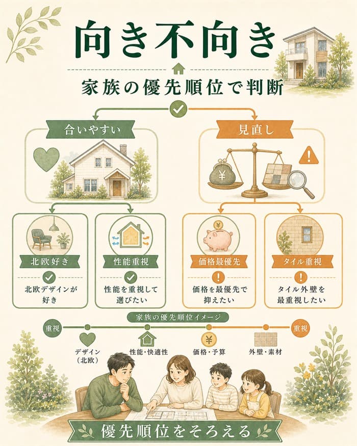 ナチュリアが合う人と見直す人の判断マップ