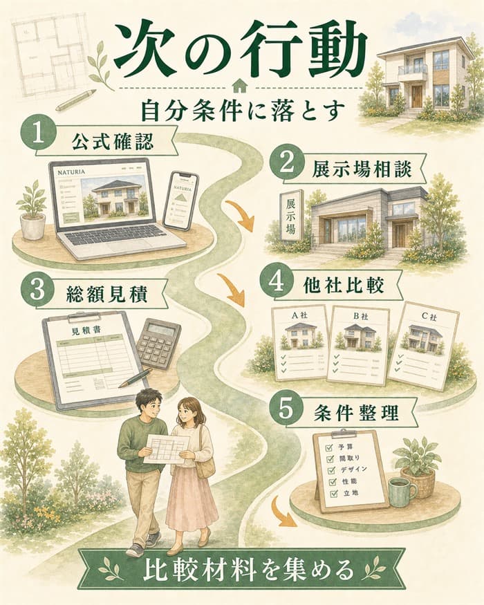 ナチュリア検討で次に進める確認ステップ