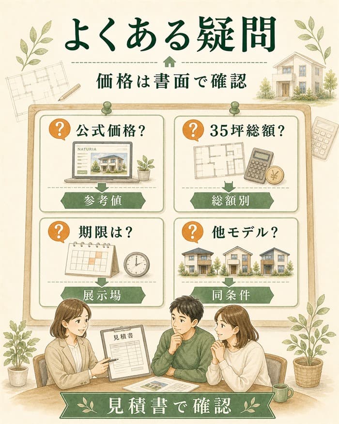 ナチュリア価格のよくある疑問を整理した図解