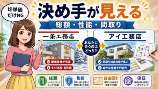 一条工務店とアイ工務店を比較｜性能と自由度で迷ったときの選び方 