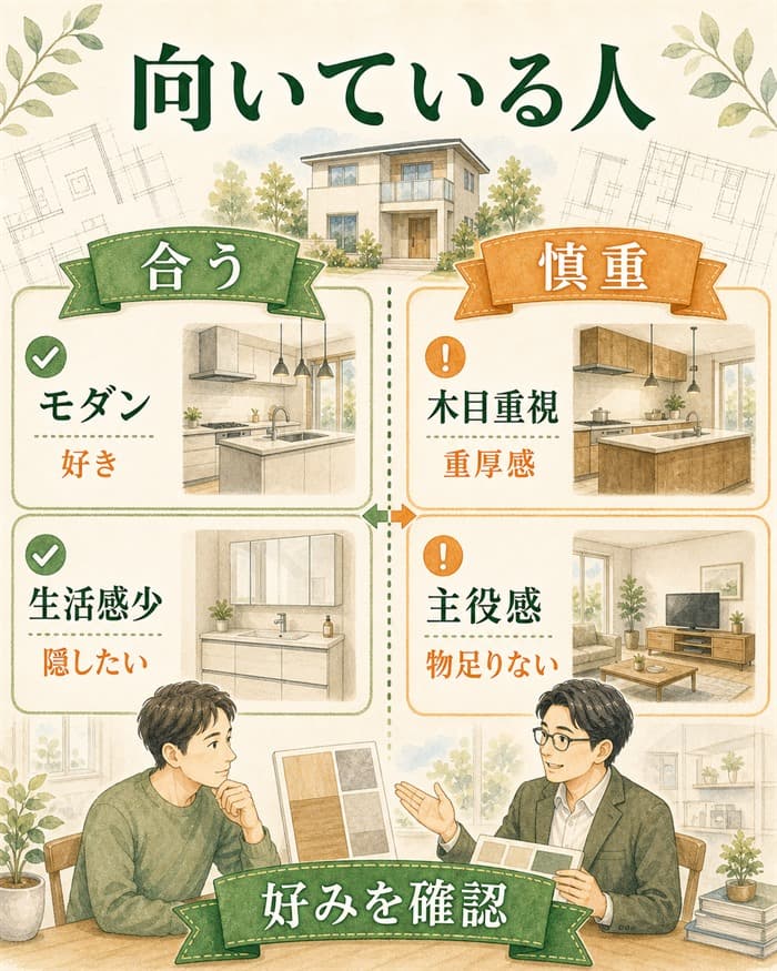 スマートシリーズが向いている人と慎重な人の判断図解