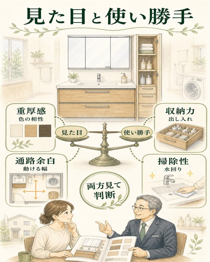 グレイスドレッサーを見た目と使い勝手で判断する図解