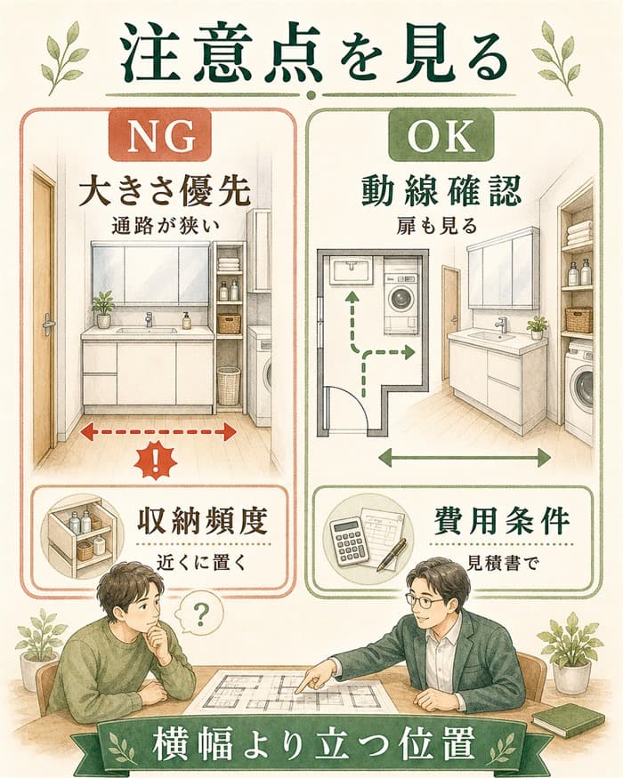 スマートドレッサー採用前の注意点を示すNGOK図解