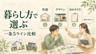 一条工務店の商品ラインアップ比較｜3つの軸で選び方を整理 